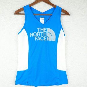 The North Face Tank Top Womens Small Blue White Flash Dry Performance Athletic